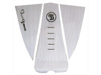 Surfganic Premium Eco Surfboard Foot Grip Tail Traction Pad white three-piece