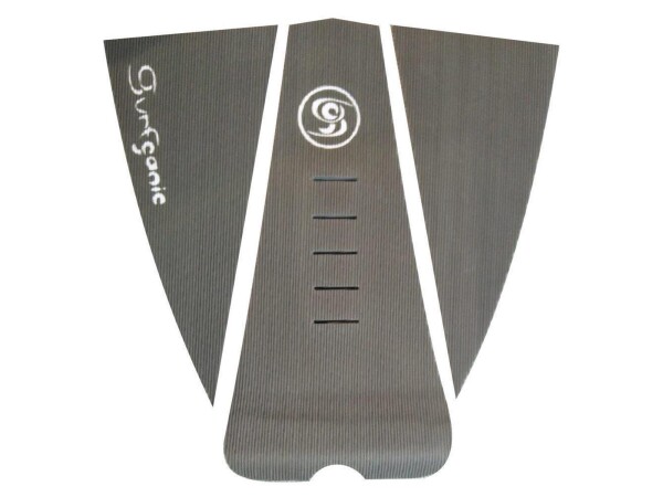 Surfganic Premium Eco Surfboard Foot Grip Tail Traction Pad grau dreiteilig